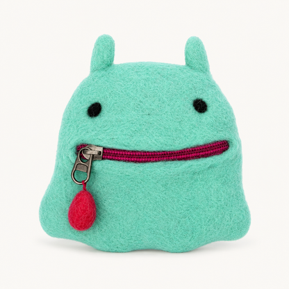Felt Flapjack Octopus Zipper Pouch (Japan)