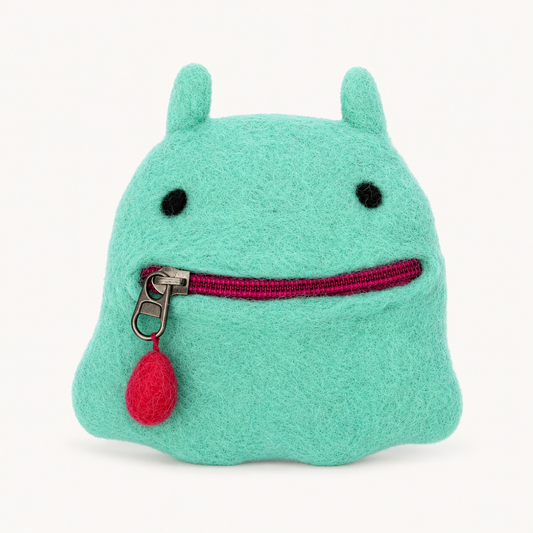 Felt Flapjack Octopus Zipper Pouch (Japan)