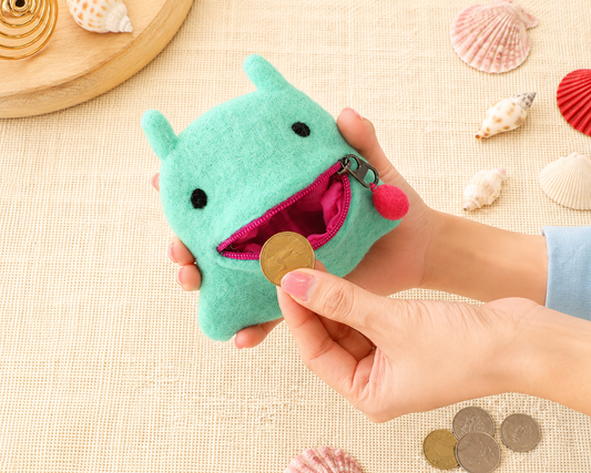 Felt Flapjack Octopus Zipper Pouch (Japan)