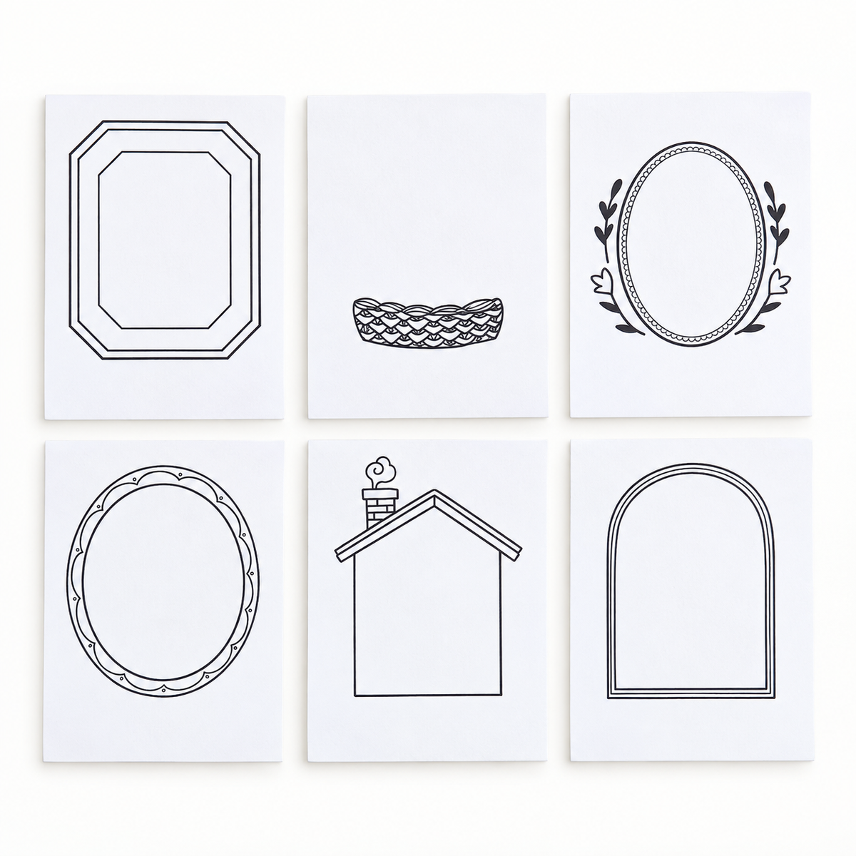 Flower Tales Ink Swatch Cards | Pack of 12 | Thousand Skies (CA)