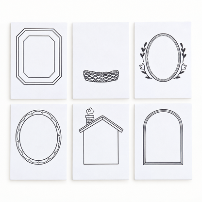 Flower Tales Ink Swatch Cards | Pack of 12 | Thousand Skies (CA)