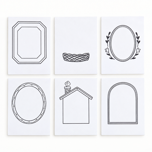 Flower Tales Ink Swatch Cards | Pack of 12 | Thousand Skies (CA)