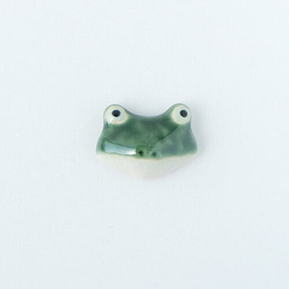 Ceramic Frog Brooch | Japan