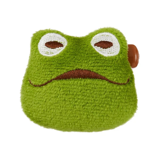Frog Plush Badge/Brooch | Sekiguchi x Gamakun and Kaeru-kun (Japan)