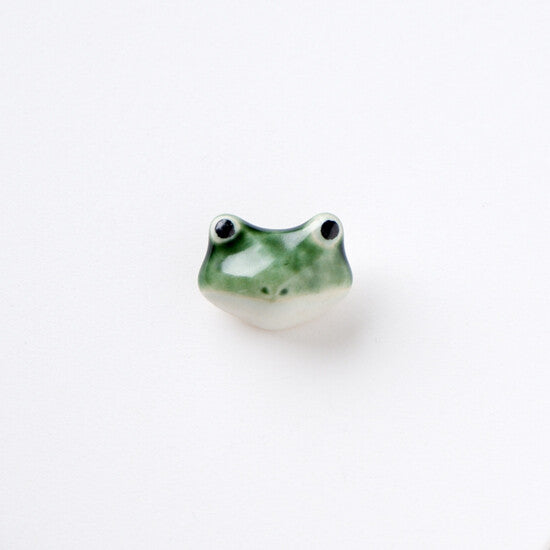 Ceramic Frog Brooch | Japan