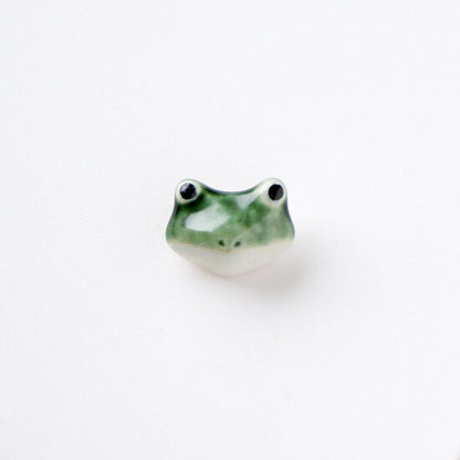 Ceramic Frog Brooch | Japan