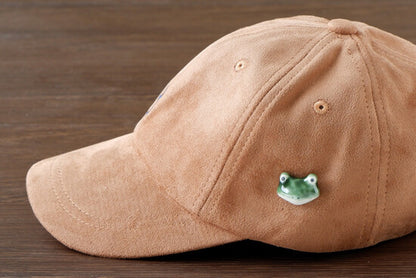 Ceramic Frog Brooch | Japan