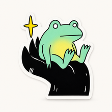 Load image into Gallery viewer, Frog in Hand Vinyl Sticker | Deth P. Sun (CA)

