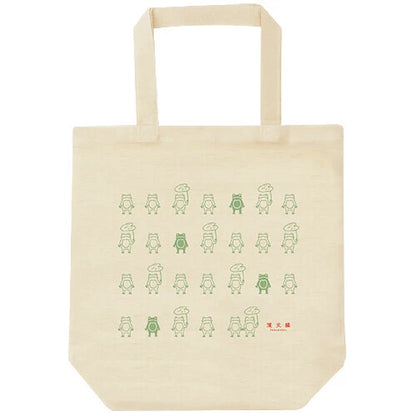 Frogs Cotton Eco Tote Bag | Hama Bunsyo (Japan)