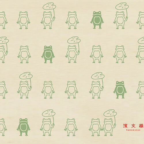Frogs Cotton Eco Tote Bag | Hama Bunsyo (Japan)
