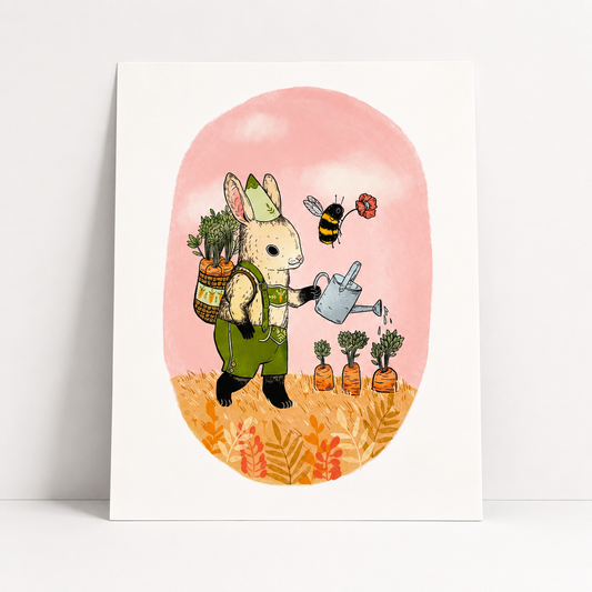 Spring Rabbit Art Print | Marika Paz (OR)