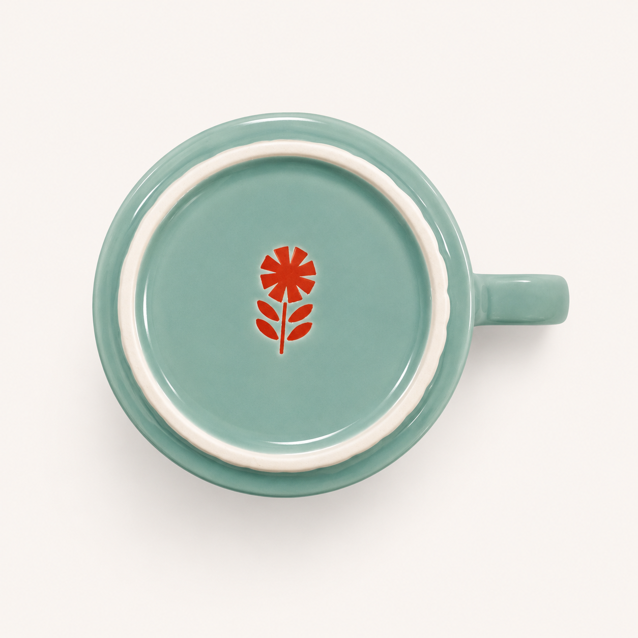 Flower Garden Cat Mug | Decole (Japan)