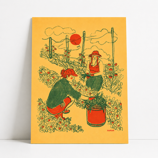 Community Garden Risograph Print | Hannah Hunt (OR)