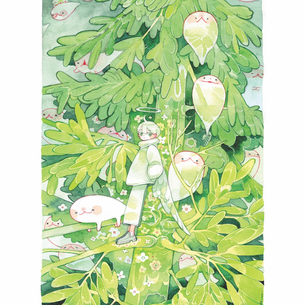 Ghosts Live in this Tree Art Print | Koyamori (CAN)