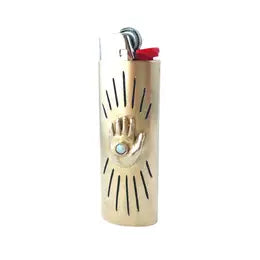 Giver Lighter Case Brass/Opal | Therese Kuempel (IL)