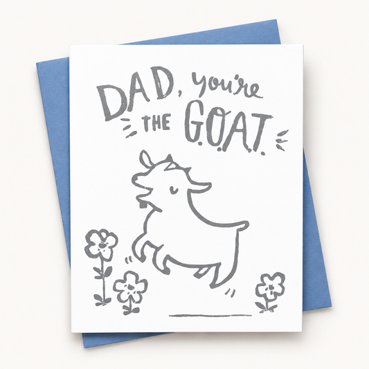 GOAT Dad Father's Day Card | Ghost Academy (CA)