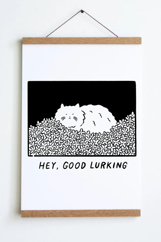 Hey, Good Lurking Art Print | Satoshi Kurosaki