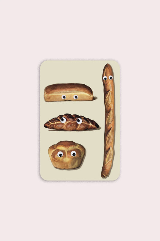Googly Bread Vinyl Sticker | Olivia Mew (Canada)