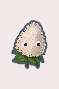 Googly Hydrangea Vinyl Sticker | Olivia Mew (Canada)