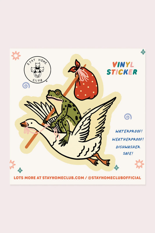 Goose Ride Vinyl Sticker | Olivia Mew (Canada)