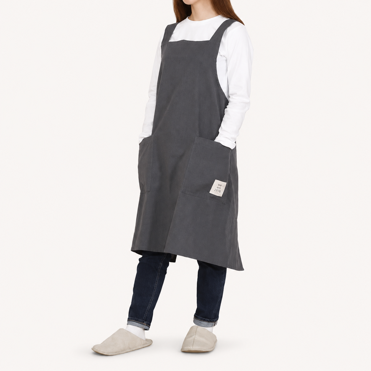 Cotton Cross Back Apron | Fuji Trade (Japan)