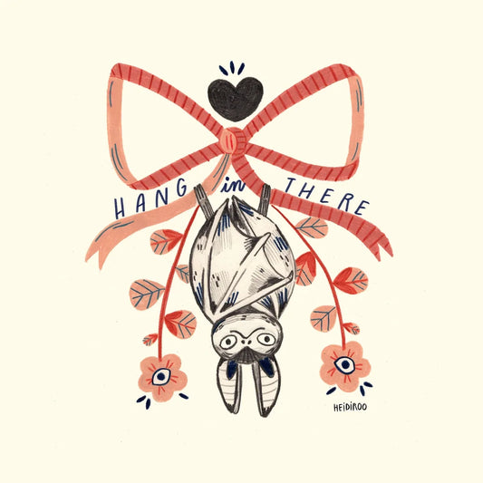 Hang in There Bat Art Print | Heidi Moreno (CA)