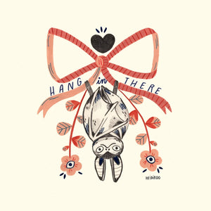 Hang in There Bat Art Print | Heidi Moreno (CA)