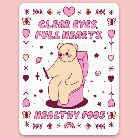 Healthy Poos Vinyl Sticker | Tender Ghost (FL)