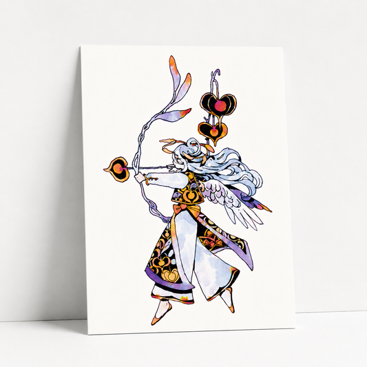 Heart Fruit Arrow Mini Print | Koyamori (CAN)