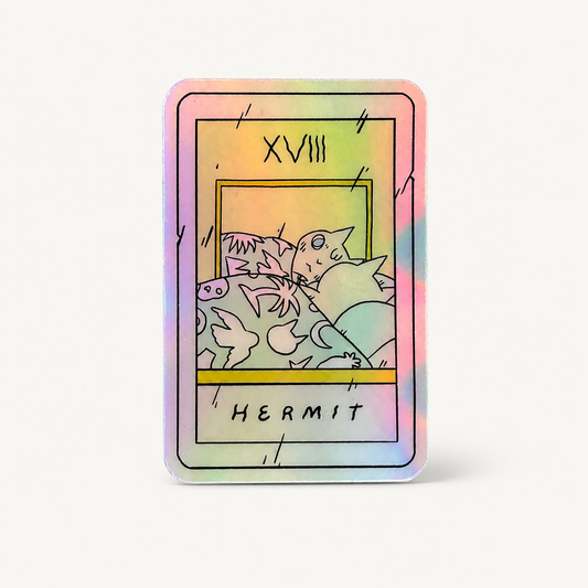 Hermit Tarot Vinyl Sticker | Deth P. Sun (CA)
