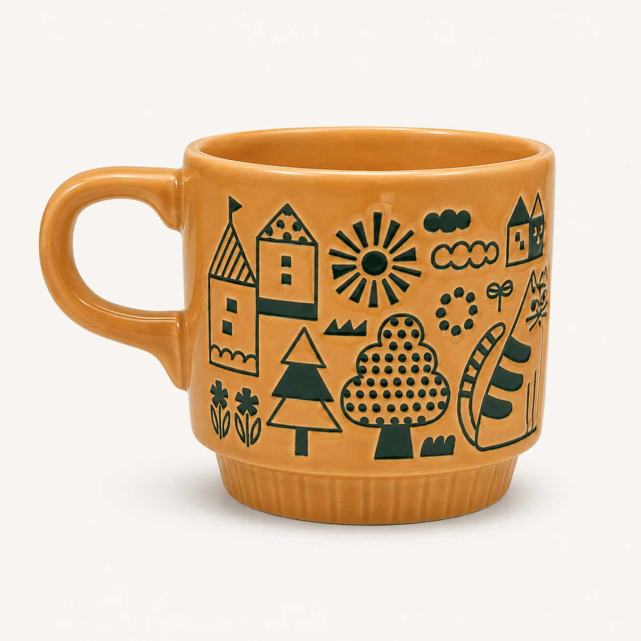 Cozy Town Cat Mug | Decole (Japan)