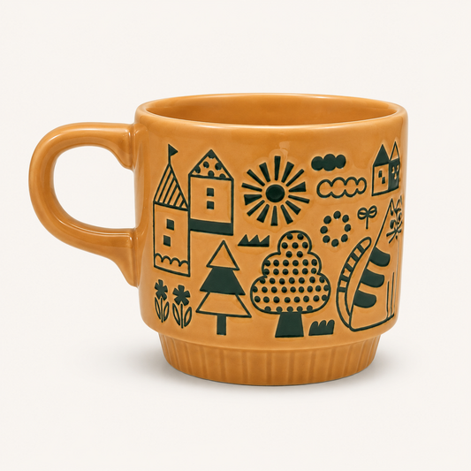 Cozy Town Cat Mug | Decole (Japan)