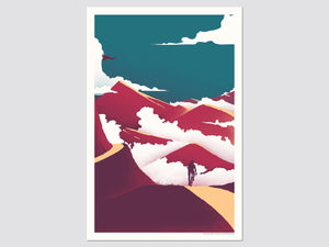 The Mountains II Screen Print | Alex Hanke (Hamburg)