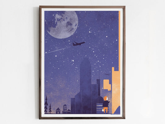Night All Night Screen Print | Alex Hanke (Hamburg)