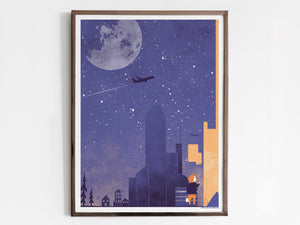 Night All Night Screen Print | Alex Hanke (Hamburg)
