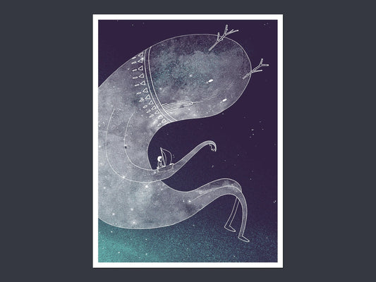 Welcome Ghosts Screen Print | Alex Hanke (Hamburg)