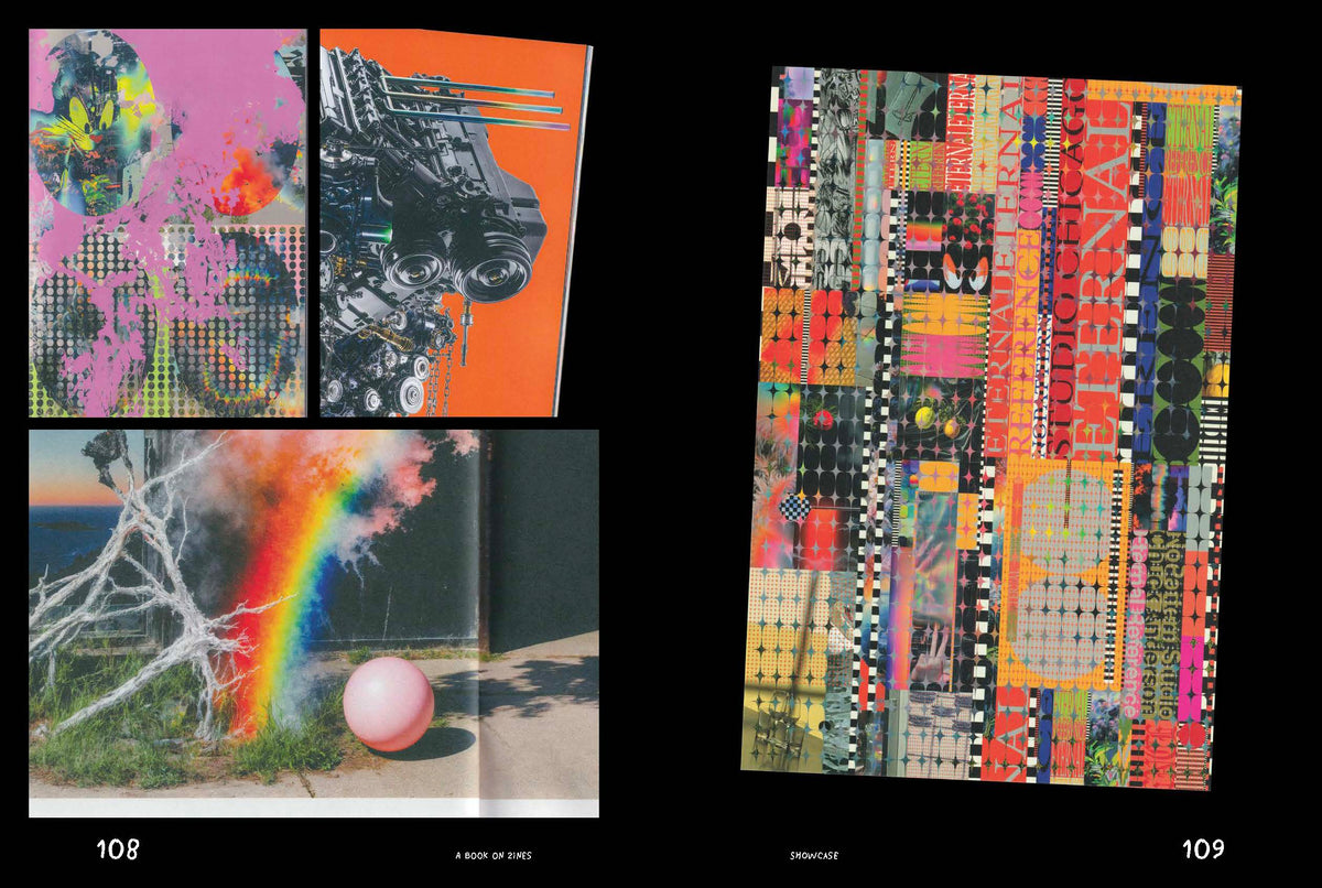 Inside spread from A Book on Zines by Victionary