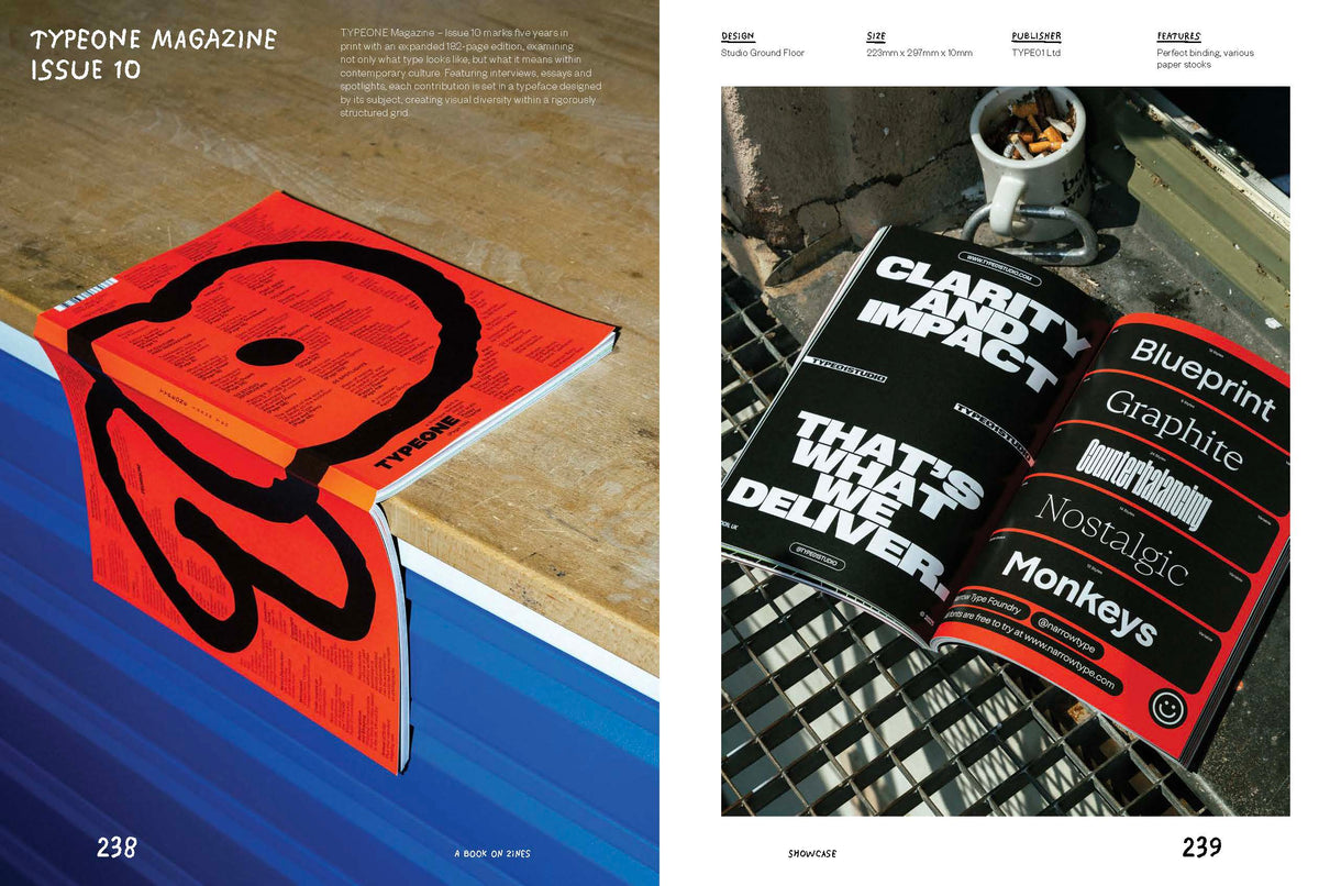 Inside spread from A Book on Zines by Victionary