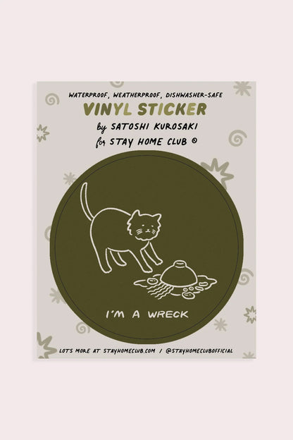 I'm A Wreck (Soup) Vinyl Sticker | Satoshi Kurosaki