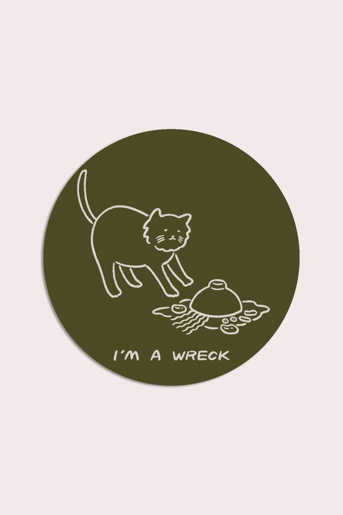 I'm A Wreck (Soup) Vinyl Sticker | Satoshi Kurosaki