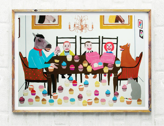 Cupcakes Eaten By Sundown Art Print | Kelly Puissegur (LA)