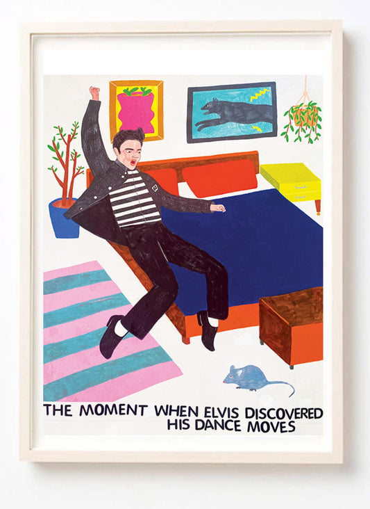 Elvis Discovered His Dance Moves Art Print | Kelly Puissegur (LA)