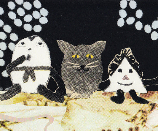 Cat Riding Fish Screen Print | Daria Tessler (OR)