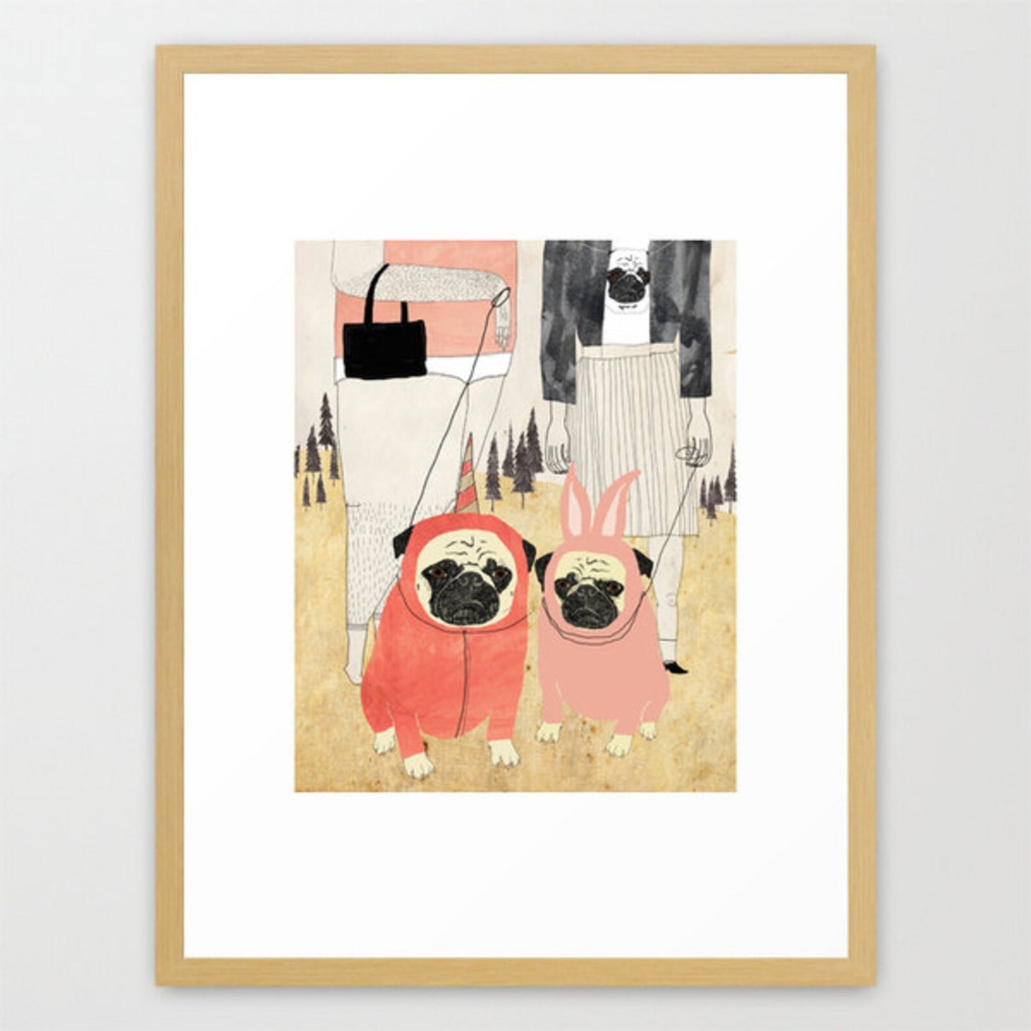 Pug Love Art Print | Kelly Puissegur (LA)