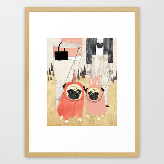 Pug Love Art Print | Kelly Puissegur (LA)
