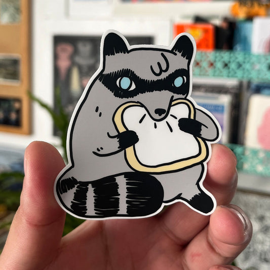 Raccoon Eating Bread | Deth P. Sun (CA)
