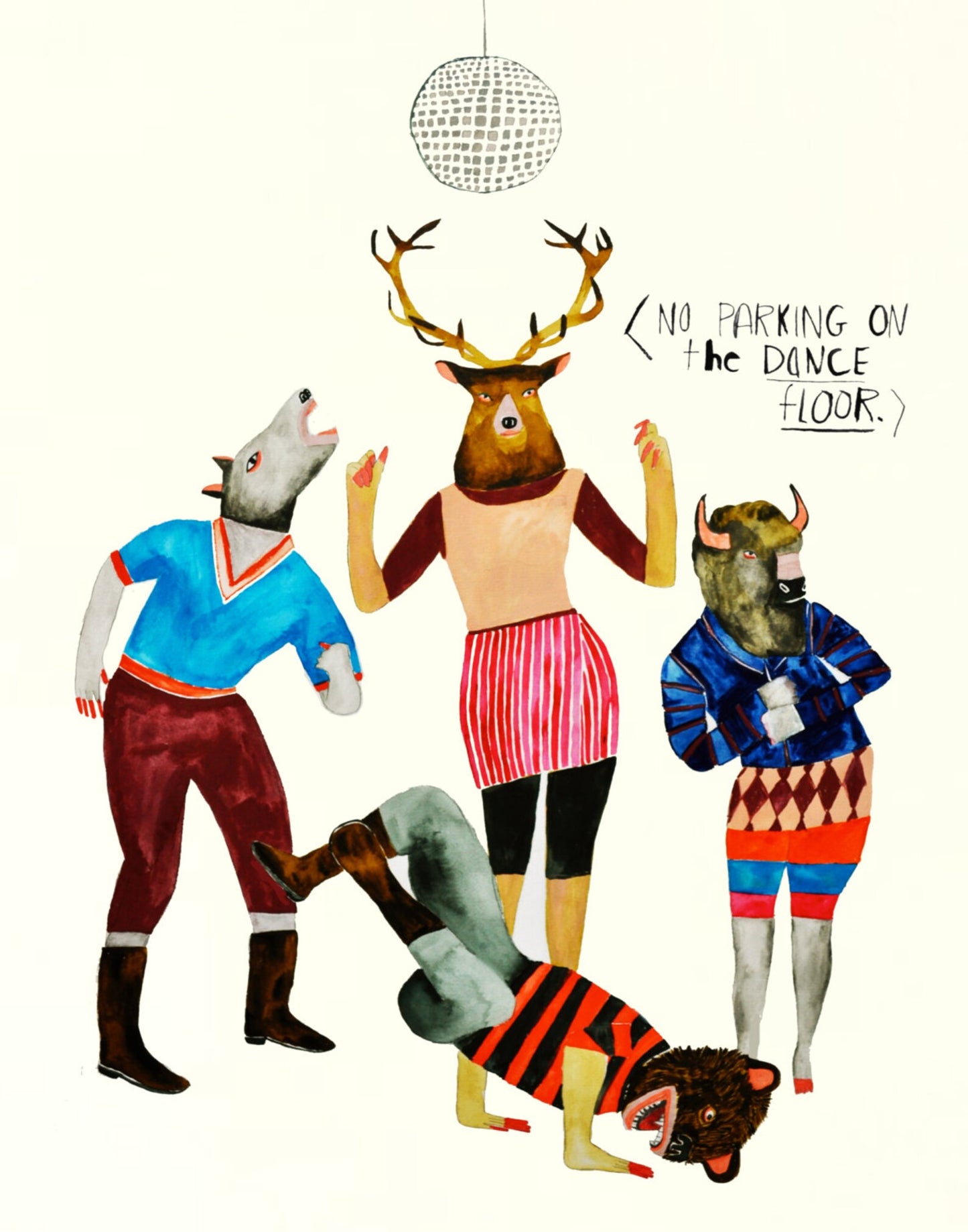 No Parking on the Dance Floor Art Print | Kelly Puissegur (LA)