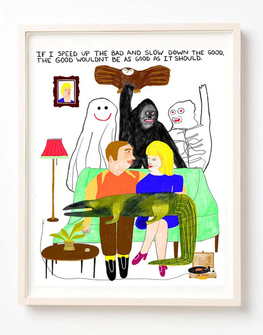 Speed Up The Bad Art Print | Kelly Puissegur (LA)