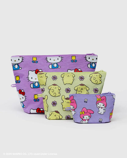 Sanrio Florals Go Pouch | Pompompurin | Baggu (CA)
