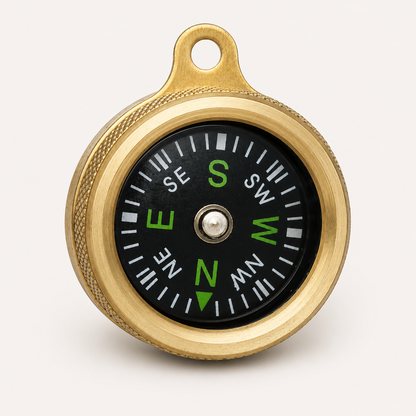 Brass Pocket Compass | Marbles
